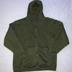 CARGO PLAIN GREEN FLEECE MENS SWEATER